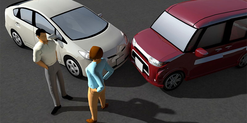 出会い頭衝突の過失割合は？