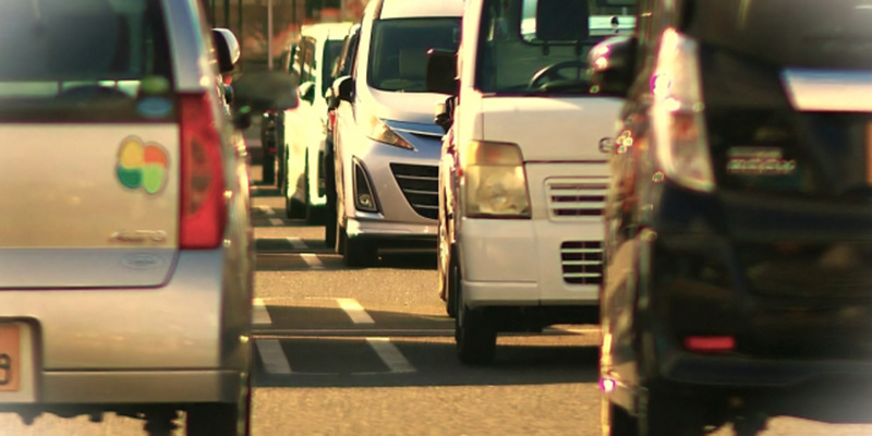 駐車場待ち